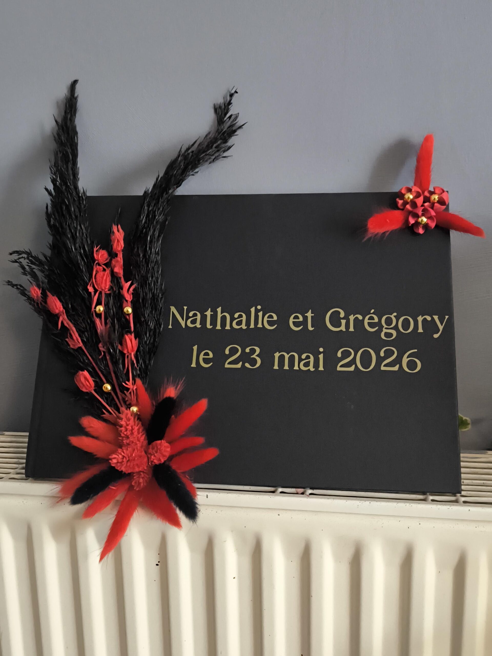 Tableau de mariage Nathalie et Grégory, mai 2026